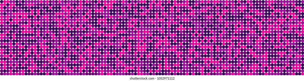 Halftone texture. Retro pattern with colorful elements for poster or banner. Horizontal halftone background with color squares for your design. Vector texture.