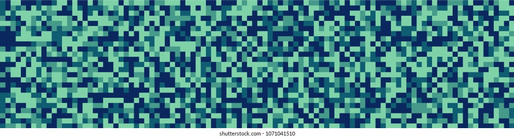 Halftone texture. Retro pattern with colorful squares for poster or banner. Horizontal halftone background with color elements for your design. Vector texture.