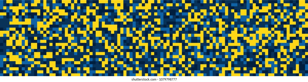 Halftone texture. Retro pattern with colorful squares for card or print. Horizontal halftone background with color elements for your design. Vector texture.