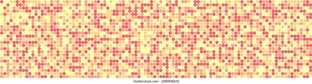 Halftone texture. Retro pattern with colorful elements for card or print. Horizontal halftone background with color squares for your design. Vector texture.