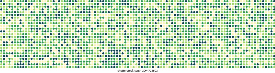 Halftone texture. Retro pattern with colorful elements for print or mobile application. Horizontal halftone background with color elements for your design. Vector texture.