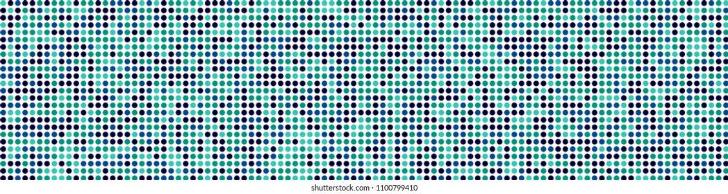 Halftone texture. Retro pattern with colorful elements for print or mobile application. Horizontal halftone background with color elements for your design. Vector texture.