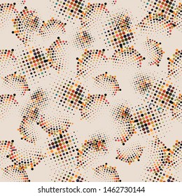 halftone texture seamless pattern modern style. Halftone background. Modern grunge background. Abstract geometric surface design.