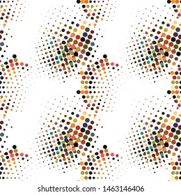 halftone texture seamless pattern modern style. Halftone background. Modern grunge background. Abstract geometric surface design.