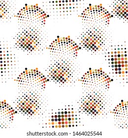 halftone texture seamless pattern modern style. Halftone background. Modern grunge background. Abstract geometric surface design.