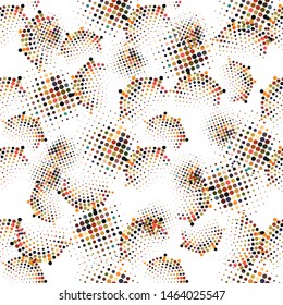 halftone texture seamless pattern modern style. Halftone background. Modern grunge background. Abstract geometric surface design.