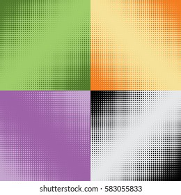 Halftone texture, seamless pattern, raster effects