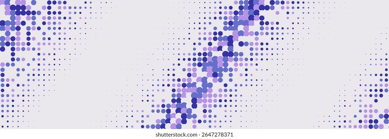 Rastertextur. Sommerkreise mit moderner Kunst. Dynamisches Design für Hipster Folder. Dots Flyer. Minimalistisches Farbmuster. Geometrisches Unternehmensplakat. Trendy Halftone Texture