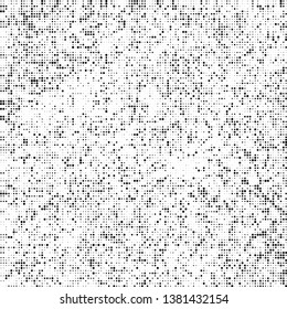 Halftone texture template. Abstract monochrome background of dots. Chaotic vector pattern