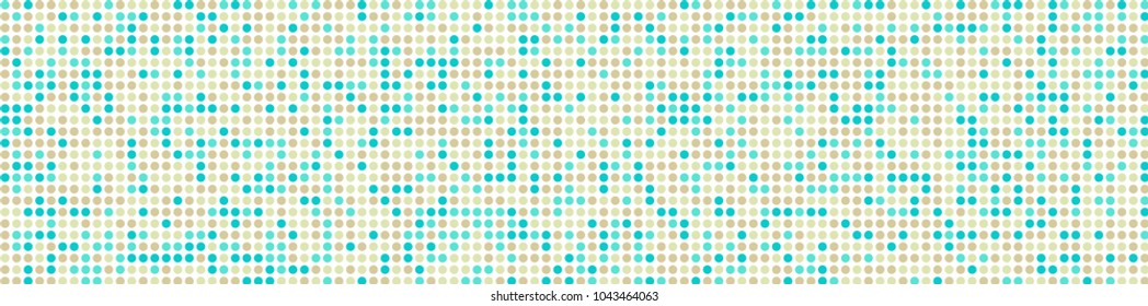 Halftone texture. Trendy pattern with colorful elements for print or mobile application. Horizontal halftone background with color elements for your design. Vector texture.