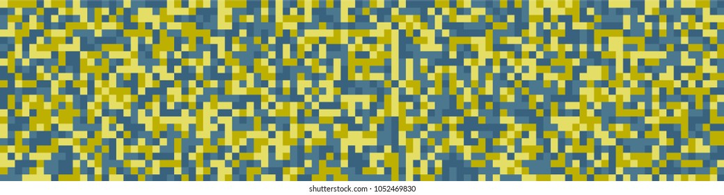 Halftone texture. Trendy pattern with colorful elements for print or mobile application. Horizontal halftone background with color squares for your design. Vector texture.