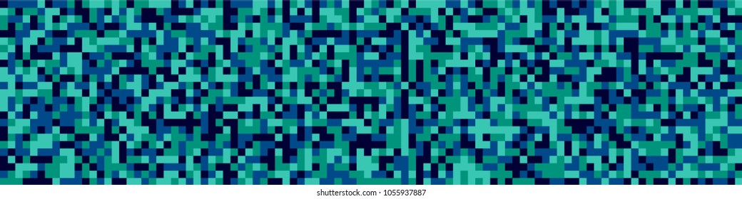 Halftone texture. Trendy pattern with colorful squares for card or print. Horizontal halftone background with color squares for your design. Vector texture.