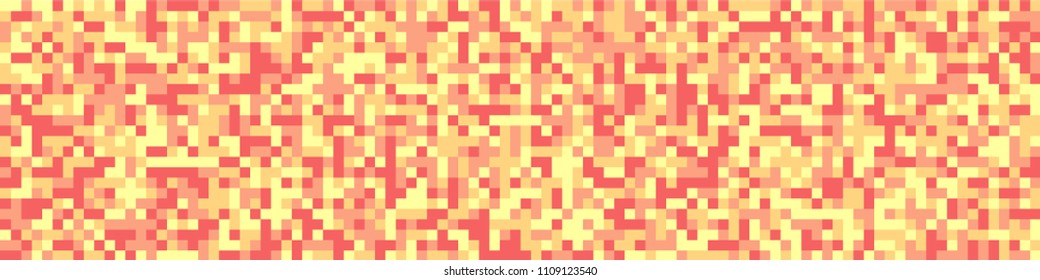 Halftone texture. Trendy pattern with colorful squares for print or mobile application. Horizontal halftone background with color squares for your design. Vector texture.
