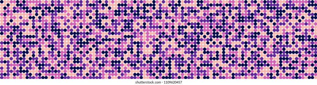 Halftone texture. Trendy pattern with colorful squares for print or mobile application. Horizontal halftone background with color squares for your design. Vector texture.