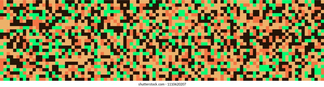 Halftone texture. Trendy pattern with colorful elements for poster or banner. Horizontal halftone background with color elements for your design. Vector texture.