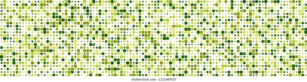 Halftone texture. Trendy pattern with colorful squares for print or mobile application. Horizontal halftone background with color elements for your design. Vector texture.