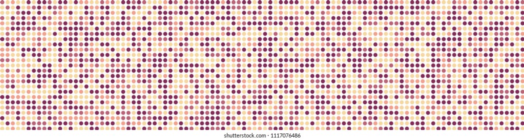 Halftone texture. Trendy pattern with colorful squares for card or print. Horizontal halftone background with color elements for your design. Vector texture.