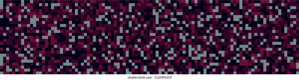Halftone texture. Trendy pattern with colorful squares for poster or banner. Horizontal halftone background with color squares for your design. Vector texture.