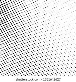 Halftone texture wave. Abstract pattern of dots. Template for printing on tissue packaging paper. Monochrome background