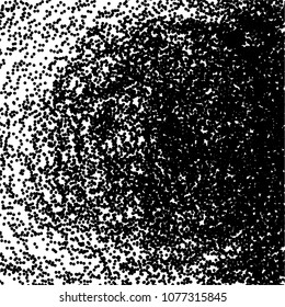 Halftone Textures with Black Dots for Web Design Card, Placard, Poster or Flyer Abstract Dirty Gradient Pattern. Vector illustration