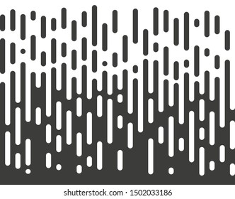 Halftone transition pattern background. Irregular rounded lines. Vector illustration.