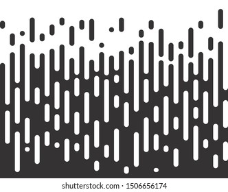 Halftone transition pattern background. Irregular rounded lines. Vector illustration.