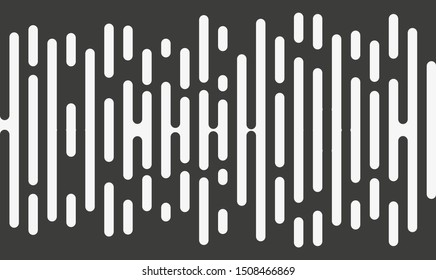 Halftone transition pattern background. Irregular rounded lines. Vector illustration.