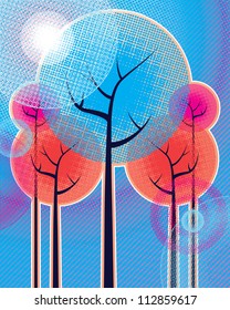 Halftone Trees