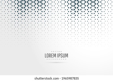 halftone triangle pattern background, vector illustration