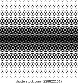 Halftone triangles pattern. Abstract geometric gradient background. Vector illustration, EPS 10.