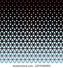 Halftone triangles pattern. Abstract geometric gradient background. Vector illustration, EPS 10.