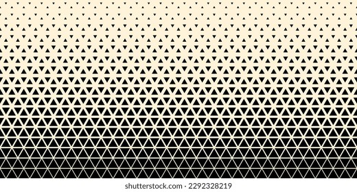 Halftone triangles pattern. Abstract geometric gradient background. Vector illustration, EPS 10.