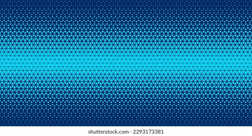 Halftone triangles pattern. Abstract geometric gradient background. Vector illustration, EPS 10.