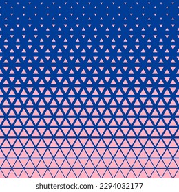 Halftone triangles pattern. Abstract geometric gradient background. Vector illustration, EPS 10.