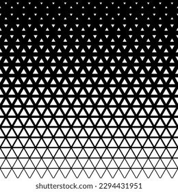 Halftone triangles pattern. Abstract geometric gradient background. Vector illustration, EPS 10.