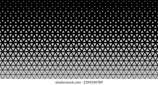 Halftone triangles pattern. Abstract geometric gradient background. Vector illustration, EPS 10.