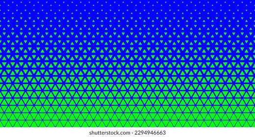 Halftone triangles pattern. Abstract geometric gradient background. Vector illustration, EPS 10.