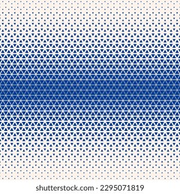 Halftone triangles pattern. Abstract geometric gradient background. Vector illustration, EPS 10.