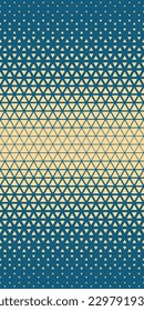 Halftone triangles pattern. Abstract geometric gradient background. Vector illustration, EPS 10.