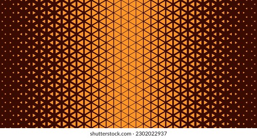 Halftone triangles pattern. Abstract geometric gradient background. Vector illustration, EPS 10.