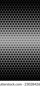 Halftone triangles pattern. Abstract geometric gradient background. Vector illustration, EPS 10.