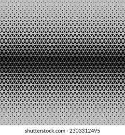 Halftone triangles pattern. Abstract geometric gradient background. Vector illustration, EPS 10.