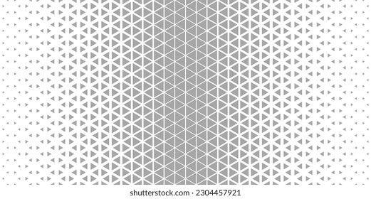 Halftone triangles pattern. Abstract geometric gradient background. Vector illustration, EPS 10.