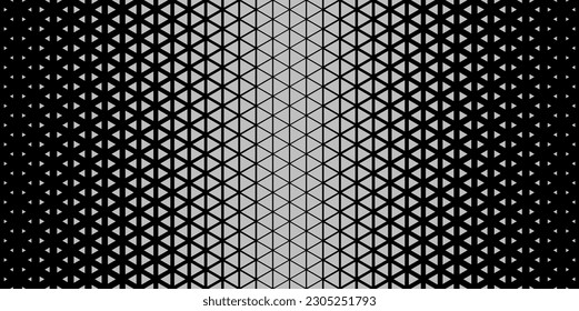 Halftone triangles pattern. Abstract geometric gradient background. Vector illustration, EPS 10.