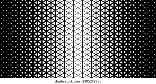 Halftone triangles pattern. Abstract geometric gradient background. Vector illustration, EPS 10.