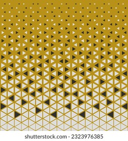 Halftone triangles pattern. Abstract geometric gradient background. Vector illustration, EPS 10.