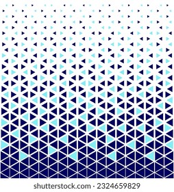 Halftone triangles pattern. Abstract geometric gradient background. Vector illustration, EPS 10.
