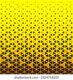 Halftone triangles pattern. Abstract geometric gradient background. Vector illustration, EPS 10.