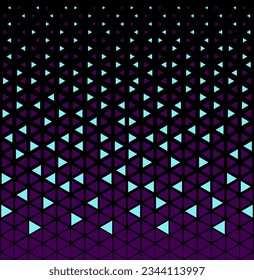 Halftone triangles pattern. Abstract geometric gradient background. Vector illustration, EPS 10.