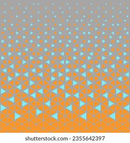 Halftone triangles pattern. Abstract geometric gradient background. Vector illustration, EPS 10.